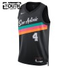 Dres San Antonio Spurs De Aaron Fox Nike 2025-26 City Edition Crno Swingman - Dječji